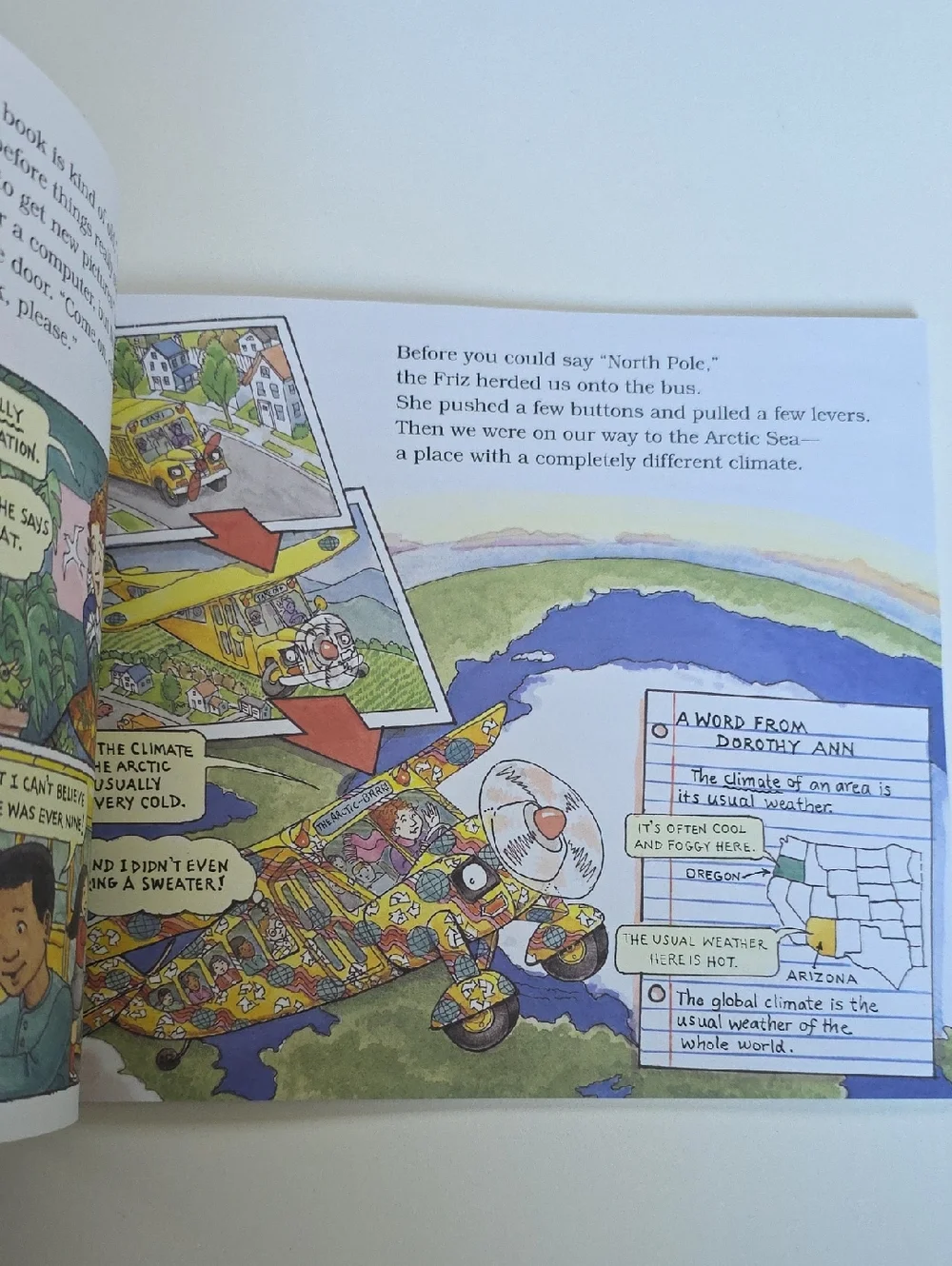 Children's Books - The Magic School Bus Hurricane , Climate, And Ocean Floor
